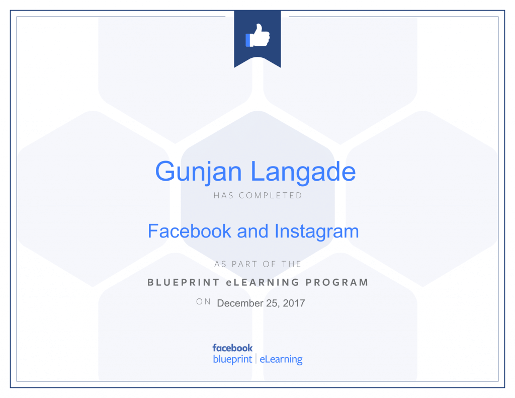 Facebook and Instagram By Gunjan Langade at ThinkCode