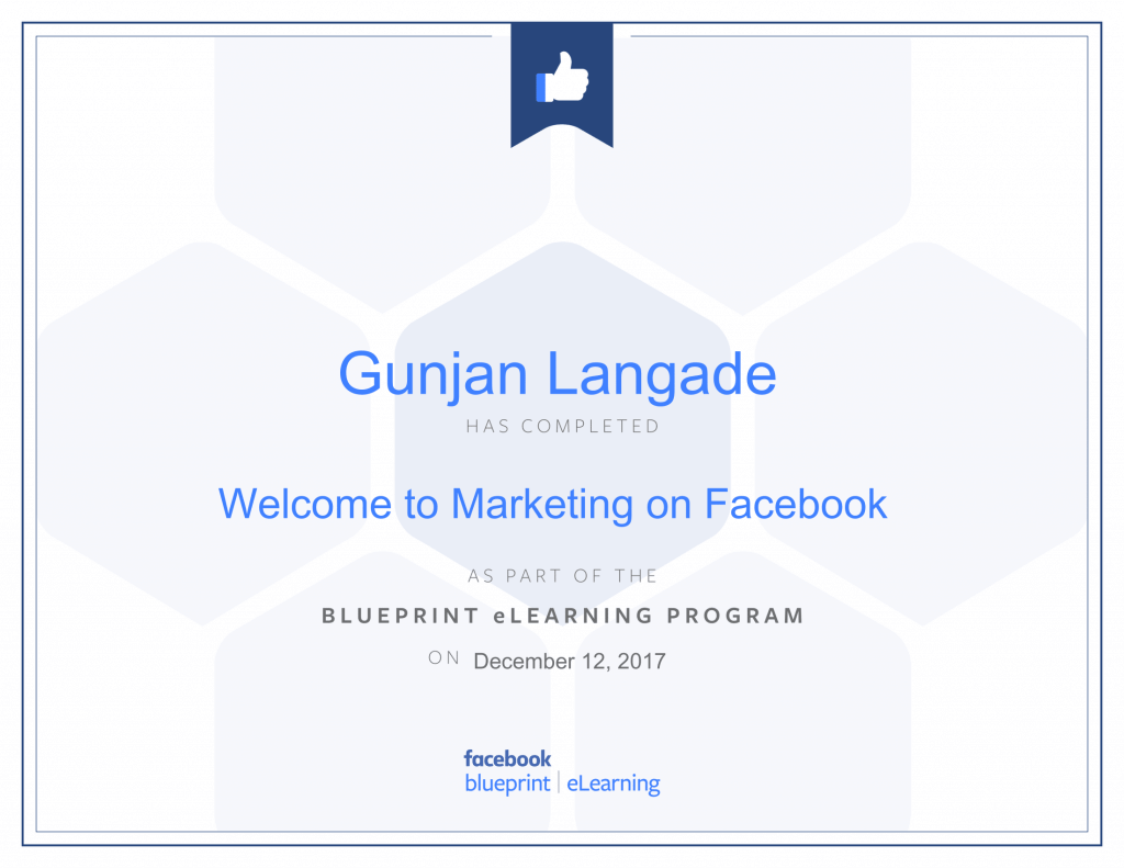 Welcome to Marketing On Facebook By Gunjan Langade at ThinkCode